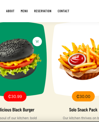 Restaurant Website (Online Restaurant Website with Booking & Online Ordering)