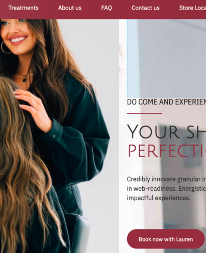 Hair Salon & Spa Website